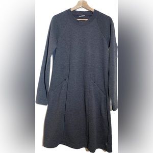 Columbia Dress Womens Medium Gray Silverhurst Ottoman Textured Knit Long Sleeve